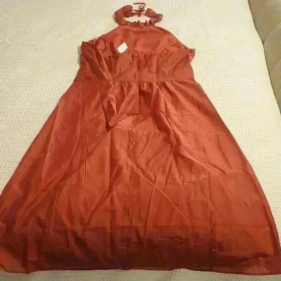 BANANA REPUBLIC HALTER MIDI DRESS - Picture 6 of 8